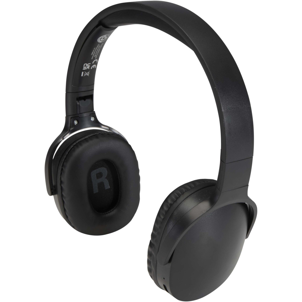 Logotrade Werbegeschenke das Foto: Ancha Over-Ear Wireless Bluetooth® Headset aus recyceltem Kunststoff