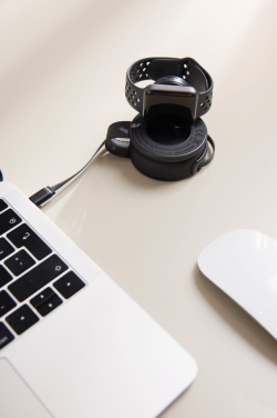 Logotrade Werbegeschenke das Foto: VINGA Baltimore 2-in-1 kabelloser 15W RCS Travel Charger