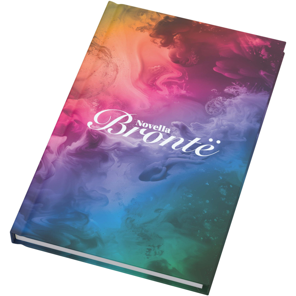 Logotrade Werbegeschenke das Foto: Novella Brontë A5 Hardcover Notizbuch mit mattem Finish – 100 Blatt
