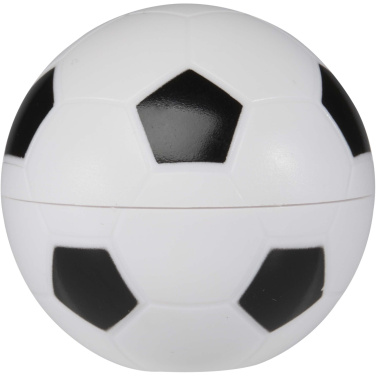 Logotrade Geschäftsgeschenke das Foto: Zuri Fußball Lippenpflege Vanille mit LSF 15