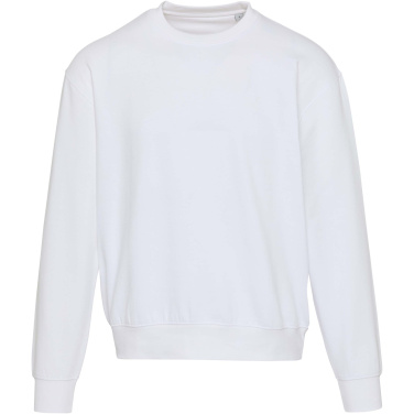Logotrade Geschäftsgeschenke das Foto: Boris Pullover mit Rundhalsausschnitt in Übergröße aus recycelter