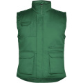Amanzor Vielseitige Thermo Arbeitsweste mit hohem Kragen, Flaschengrün