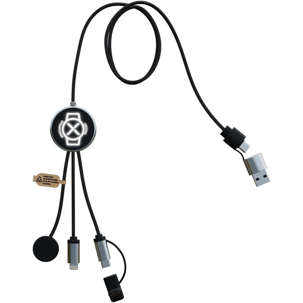 Logotrade Firmengeschenke das Foto: SCX.design C34 7 in 1 Ladekabel für Smartwatches