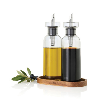 Logotrade Geschäftsgeschenke das Foto: AdHoc Menage AromaPour Öl- und Essigspender-Set 300ml