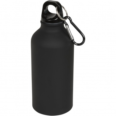 Logo trade promotional products image of: Oregon 400 ml matte water bottle with carabiner