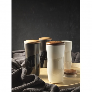 Logotrade corporate gift picture of: Double-walled ceramic tumbler Reno 370 ml