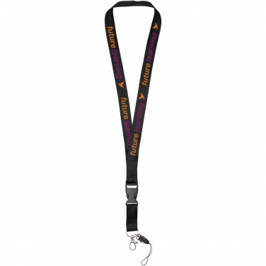 Logo trade corporate gifts image of: Sagan phone holder lanyard with detachable buckle