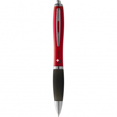 Logotrade promotional merchandise photo of: Nash ballpoint pen coloured barrel and black grip