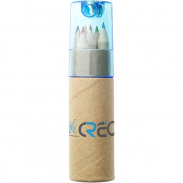 Logo trade promotional products picture of: Kram 6-piece coloured pencil set