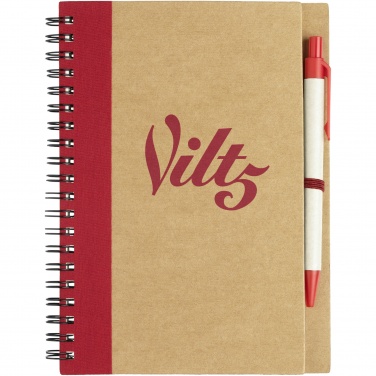 Logotrade promotional item image of: Priestly recycled notebook with pen