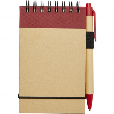 Logo trade advertising products image of: Zuse A7 recycled jotter notepad with pen