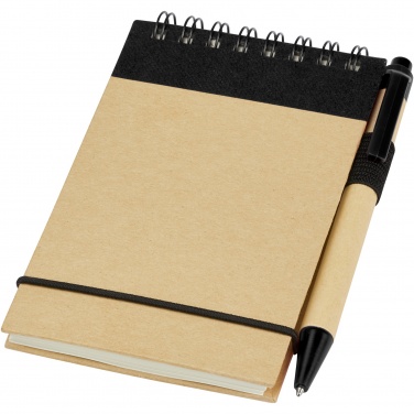 Logo trade promotional products image of: Zuse A7 recycled jotter notepad with pen