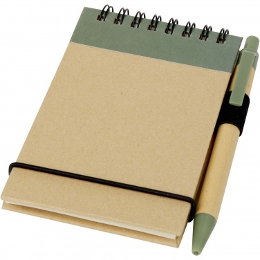 Logo trade advertising products image of: Zuse A7 recycled jotter notepad with pen