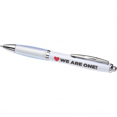 Logo trade promotional merchandise image of: Nash ballpoint pen with coloured barrel and grip