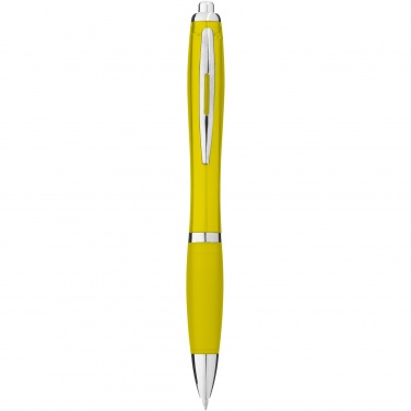 Logotrade corporate gift image of: Nash ballpoint pen with coloured barrel and grip