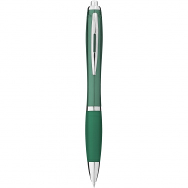Logo trade promotional gift photo of: Nash ballpoint pen with coloured barrel and grip