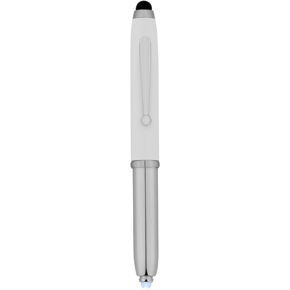 Logo trade corporate gifts picture of: Xenon stylus ballpoint pen with LED light
