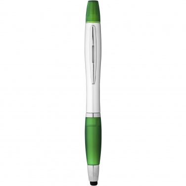 Logo trade promotional giveaways image of: Nash stylus ballpoint pen and highlighter