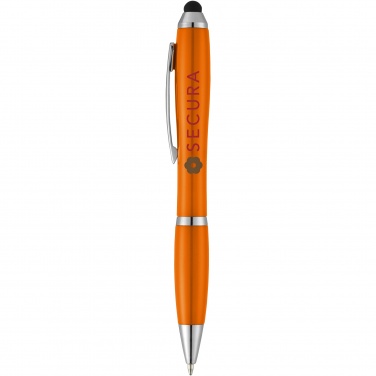 Logotrade promotional merchandise picture of: Nash stylus ballpoint pen with coloured grip
