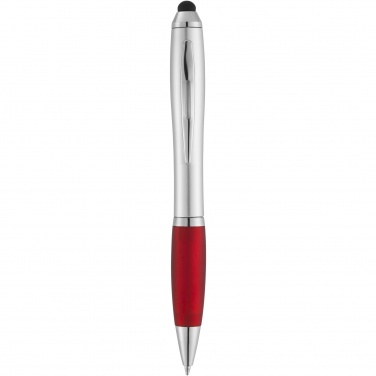Logo trade promotional gift photo of: Nash stylus ballpoint with coloured grip