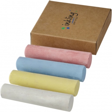 Logo trade promotional giveaway photo of: Screech 4-piece chalk set