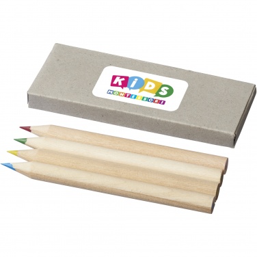 Logotrade promotional items photo of: Tullik 4-piece coloured pencil set