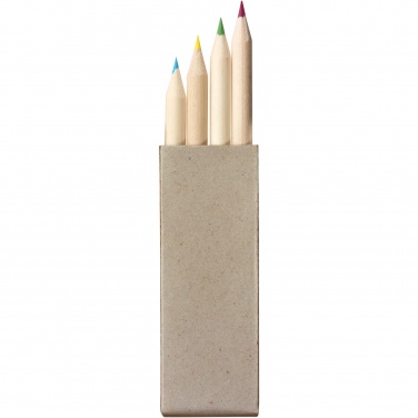 Logo trade advertising product photo of: Tullik 4-piece coloured pencil set