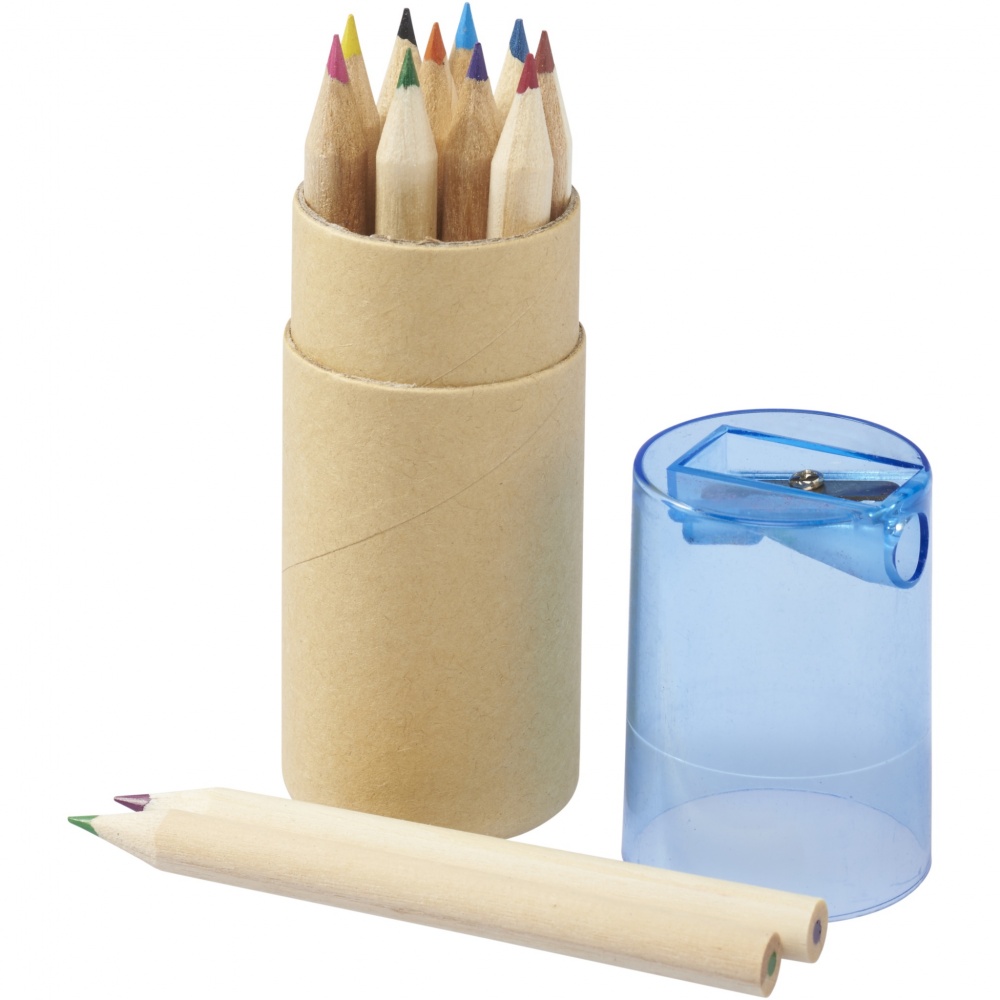 Logotrade corporate gifts photo of: Hef 12-piece coloured pencil set with sharpener