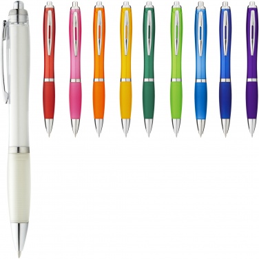 Logotrade corporate gift picture of: Nash ballpoint pen coloured barrel and grip