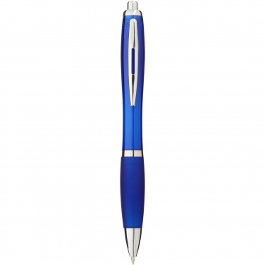 Logo trade promotional items picture of: Nash ballpoint pen coloured barrel and grip