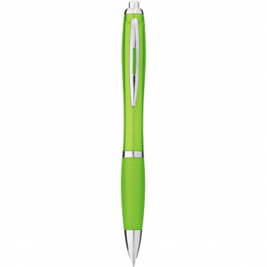 Logo trade promotional item photo of: Nash ballpoint pen coloured barrel and grip