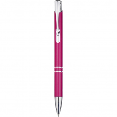 Logotrade advertising product image of: Moneta aluminium click ballpoint pen (blue ink)