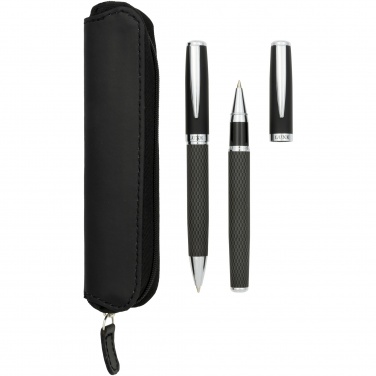 Logotrade promotional items photo of: Carbon duo pen gift set with pouch