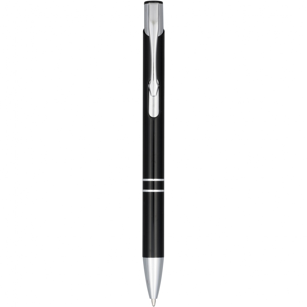 Logo trade business gifts image of: Moneta anodized aluminium click ballpoint pen