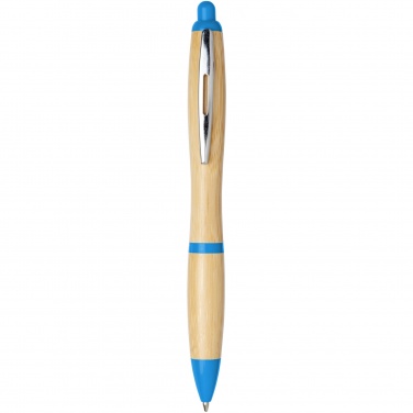 Logo trade promotional giveaway photo of: Nash bamboo ballpoint pen
