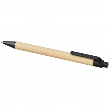 Logotrade promotional merchandise photo of: Berk recycled carton and corn plastic ballpoint pen