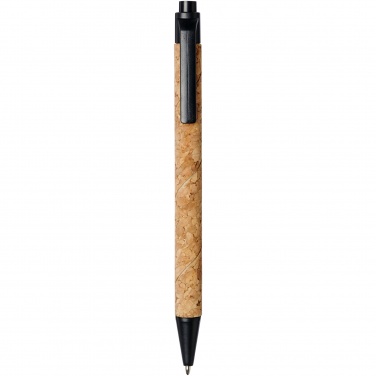 Logo trade promotional gifts picture of: Midar cork and wheat straw ballpoint pen