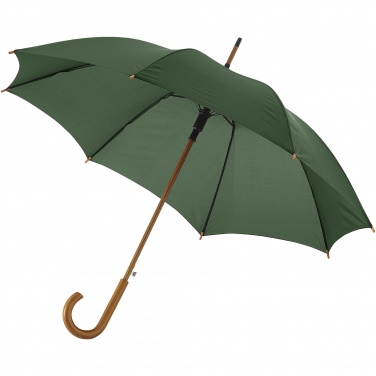 Logo trade advertising product photo of: Kyle 23" auto open umbrella wooden shaft and handle
