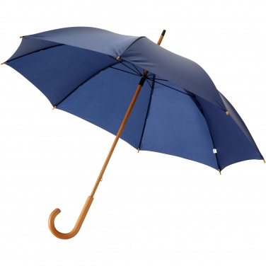 Logo trade advertising product photo of: Jova 23" umbrella with wooden shaft and handle