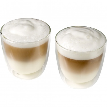 Logo trade promotional items picture of: Boda 2-piece glass coffee cup set