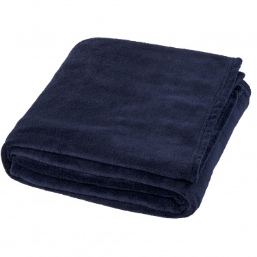 Logo trade promotional merchandise picture of: Bay extra soft coral fleece plaid blanket