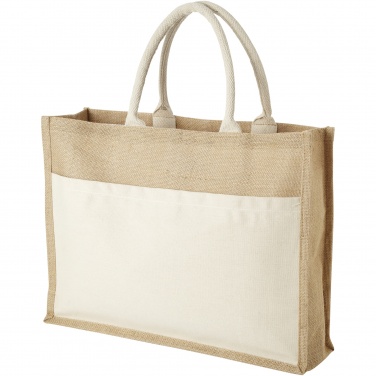 Logo trade promotional product photo of: Mumbay cotton pocket jute tote bag 18L