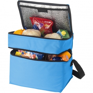Logotrade business gift image of: Oslo 2-zippered compartments cooler bag 13L