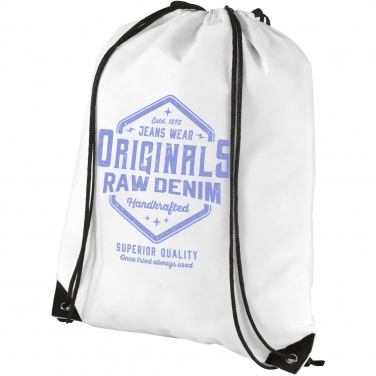 Logo trade promotional gifts image of: Evergreen non-woven drawstring bag 5L