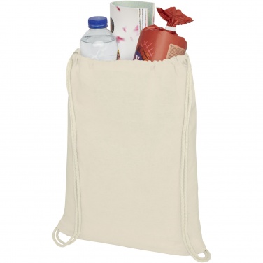 Logo trade advertising product photo of: Oregon 100 g/m² cotton drawstring bag 5L