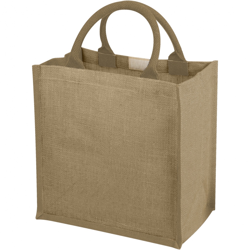 Logo trade promotional gifts image of: Chennai jute tote bag 16L