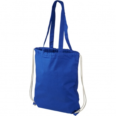 Logo trade promotional giveaway photo of: Eliza 240 g/m² cotton drawstring bag 6L
