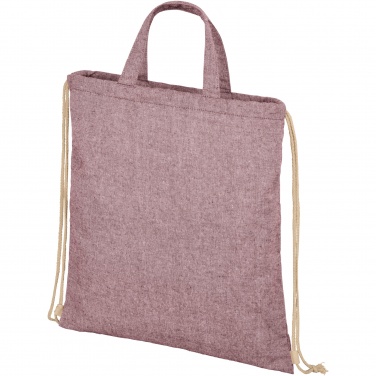 Logo trade promotional giveaways picture of: Pheebs 210 g/m² recycled drawstring bag 6L