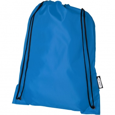 Logo trade business gifts image of: Oriole RPET drawstring bag 5L