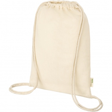 Logo trade promotional giveaways picture of: Orissa 100 g/m² organic cotton drawstring bag 5L